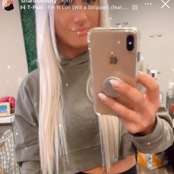 Shannon Houston Lulu's Cropped Distressed Hoodie - Picture 5 of 5